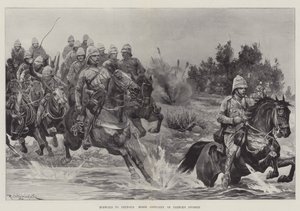 En avant vers Pretoria, artillerie à cheval de la division de French