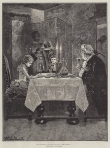 Le dîner de Noël de grand-père, Les Dames! - Richard Caton Woodville junior