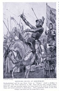La mort de Hotspur à Shrewsbury, années 1920