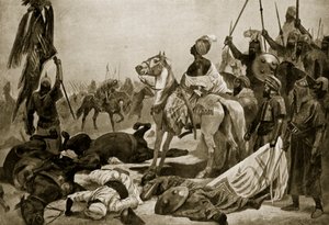 Hyder Ali à Conjeveram, 1780, illustration de 