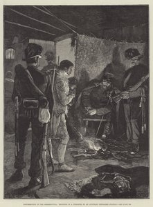 Insurrection en Herzégovine, amenant un prisonnier à une station de gendarmerie autrichienne - Richard Caton Woodville junior