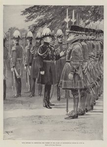 Le roi Édouard VII inspectant les Yeomen de la Garde à Marlborough House le 25 juin
