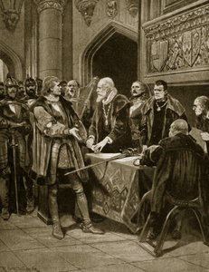 Lord Thomas Fitzgerald jette son épée, illustration de 