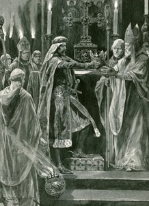 Richard Ier remettant la couronne à l