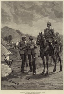 La guerre afghane, camp des 10e hussards à Dakka