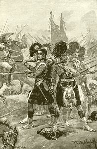 Les Highlanders du quarante-deuxième à Quatre Bras - Richard Caton Woodville junior