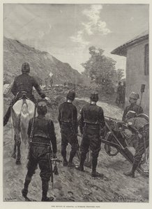 La révolte en Albanie, un poste frontière turc