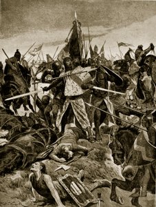 La dernière résistance de De Montfort à Evesham, illustration de 