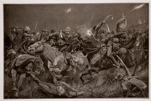 La charge nocturne des 19e Hussards près de Lydenberg le 7 novembre 1900 - Richard Caton Woodville junior