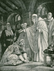 La prosternation de Harold, fils de Godwin - Richard Caton Woodville junior