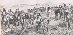 Waterloo, 18 juin 1815 : La Vieille Garde (illustration de British Battles on Land and Sea) - Richard Caton Woodville junior