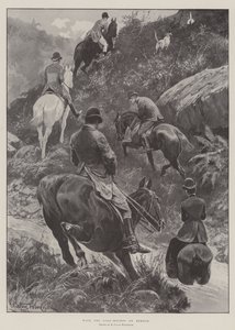 Avec les chiens de chasse sur Exmoor
