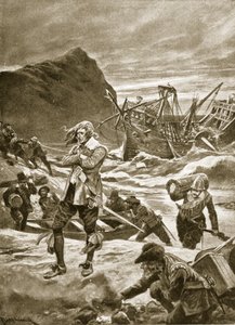 Échoué aux Bermudes, 1609, illustration de 