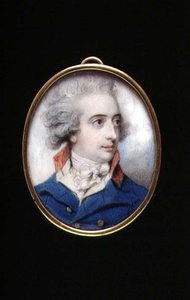 Portrait miniature du Major Général William, Le Vicomte Fielding, vers 1790 - Richard Cosway