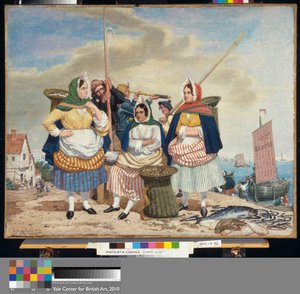 Marché aux poissons au bord de la mer - Richard Dadd