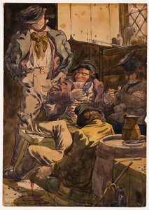 Esquisse pour illustrer les passions - Ivresse, 1854 - Richard Dadd