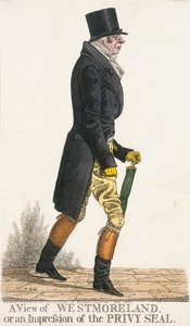 Vue de Westmoreland, ou une impression du sceau privé - Richard Dighton