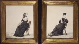 Deux portraits de veuves, 1837 - Richard Dighton