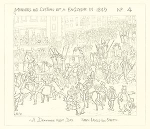 1849, Une journée de salon, rue St James - Richard Doyle