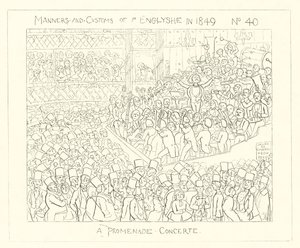 1849, Un concert promenade - Richard Doyle