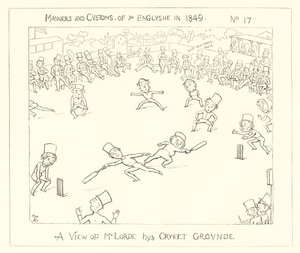 1849, Une vue du terrain de cricket de Lord