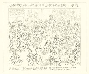 1849, Un banquet montrant l