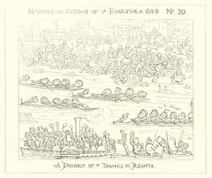 1849, Une perspective de la régate de la Tamise - Richard Doyle