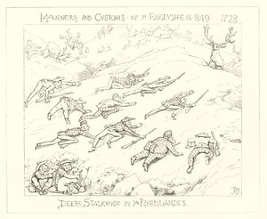 1849, Chasse au cerf dans les Highlands - Richard Doyle