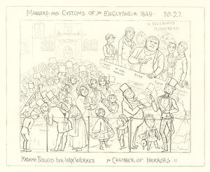 1849, Les figures de cire de Madame Tussauds, La Chambre des Horreurs - Richard Doyle