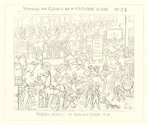 1849, Regent Street à quatre heures de l