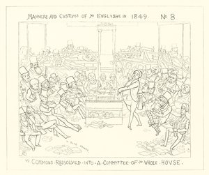 1849, Le Parlement réuni en Comité de la Chambre entière - Richard Doyle
