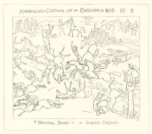1849, Le sport national de la chasse à courre - Richard Doyle