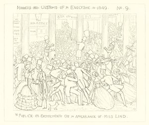 1849, Le public dans son excitation à l