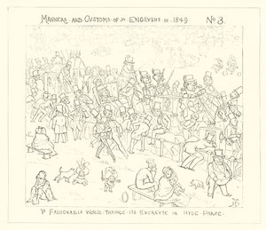 1849, Le monde à la mode faisant de l