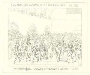 1849, Westminster Hall, La cérémonie d