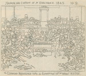 Mœurs et coutumes des Anglais en 1849: Les Communes résolues en comité de la maison entière - Richard Doyle