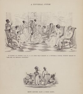 Page du Tour américain de Messieurs Brown, Jones et Robinson (gravure) - Richard Doyle