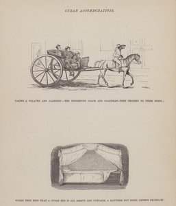 Page du Tour américain de Messieurs Brown, Jones et Robinson (gravure)