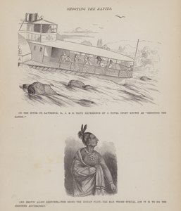 Page du Tour américain de Messieurs Brown, Jones et Robinson (gravure) - Richard Doyle