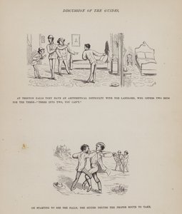 Page du Tour américain de Messieurs Brown, Jones et Robinson (gravure) - Richard Doyle