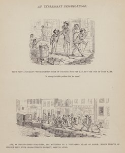 Page du Tour américain de Messieurs Brown, Jones et Robinson (gravure) - Richard Doyle