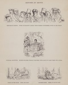 Page de La tournée américaine de Messieurs Brown, Jones et Robinson (gravure) - Richard Doyle
