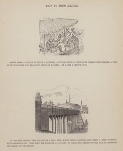 Page de La tournée américaine de Messieurs Brown, Jones et Robinson (gravure) - Richard Doyle
