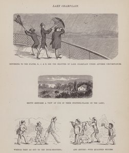 Page de La tournée américaine de Messieurs Brown, Jones et Robinson (gravure) - Richard Doyle