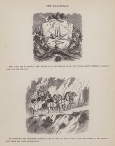 Page du Tour américain de Messieurs Brown, Jones et Robinson (gravure) - Richard Doyle