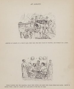 Page du Tour américain de Messieurs Brown, Jones et Robinson (gravure) - Richard Doyle