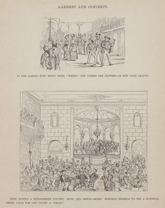 Page du Tour américain de Messieurs Brown, Jones et Robinson (gravure) - Richard Doyle