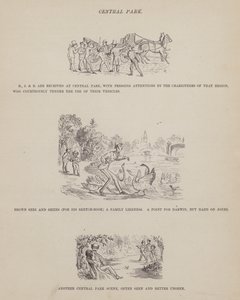 Page du Tour américain de Messieurs Brown, Jones et Robinson (gravure) - Richard Doyle