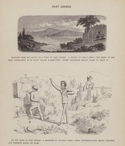 Page du Tour américain de Messieurs Brown, Jones et Robinson (gravure) - Richard Doyle
