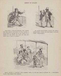 Page du Tour Américain de Messieurs Brown, Jones et Robinson (gravure) - Richard Doyle